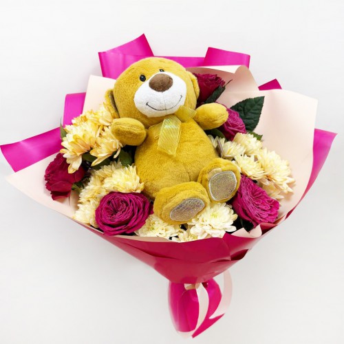 Букет "Уютный сюрприз" Букет "Уютный сюрприз"