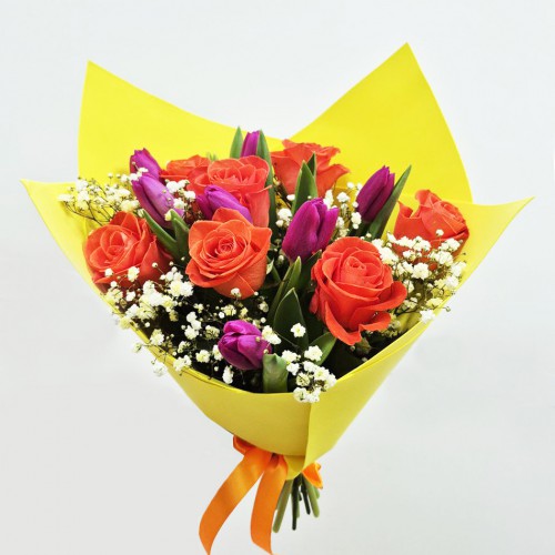 Букет "Пурпурные цветы"