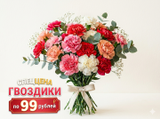 Гвоздики по 99 рублей! Гвоздики по 99 рублей!